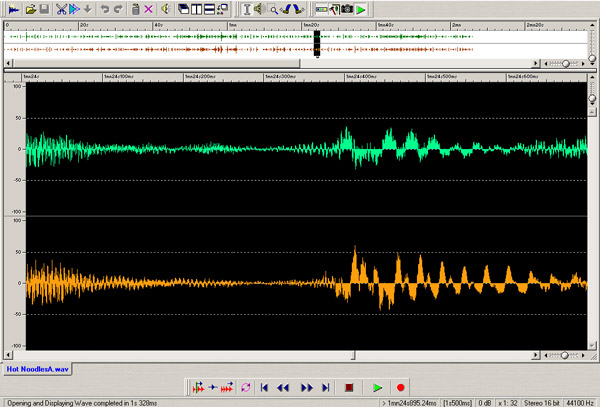 Recording Hammond Organ - close look at audio tracks