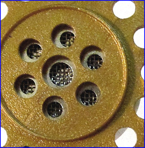 condenser mic capsule, close-up