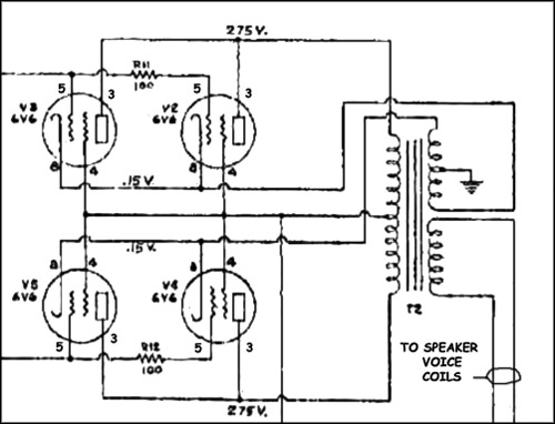 Power Amplifier, output section