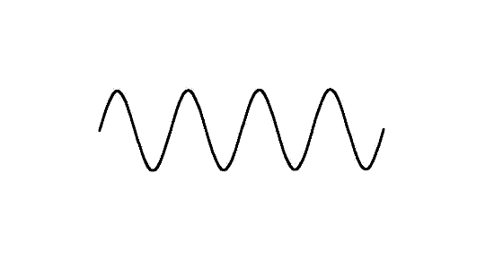 illustration animation of sine wave with tremolo