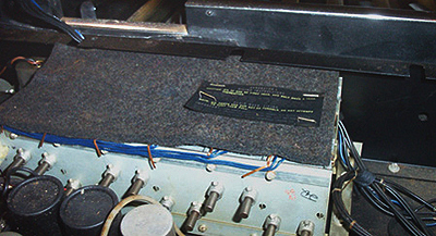 View of the special 12 note top-octave tonewheel generator in an X66.