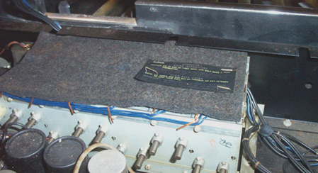 X66 Hammond Organ Tone Generator, top view