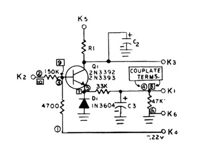 Schematic of X66 proportional keyer (typical)