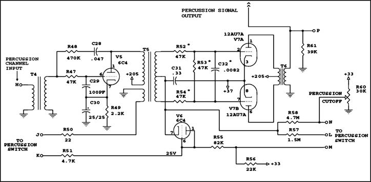 Percussion control tube V7B